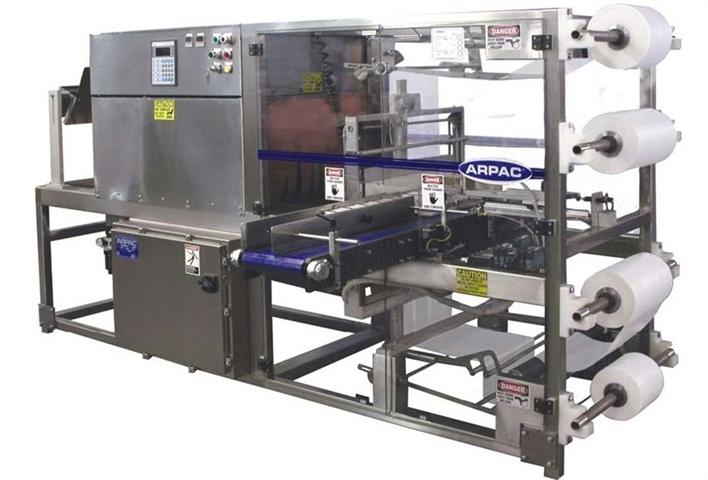 ARPAC's Inline Shrink Bundlers and Rotary Tower Automatic Conveyorized Stretch Wrapper